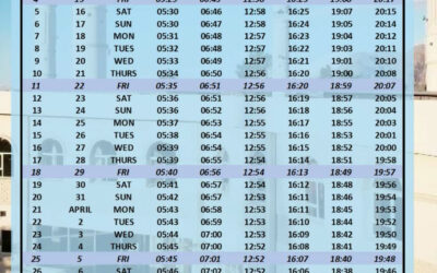 RAMADAAN 1445 CALENDAR